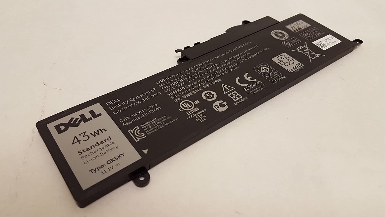 11.1V 43WH GK5KY battery for DELL Inspiron 13 7347 4K8YH series laptop notebook-- MPN: GK5KY