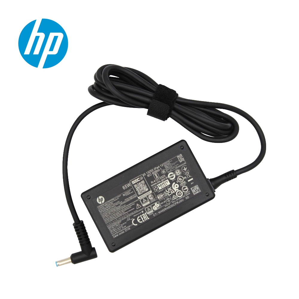 HP 65w Original Laptop Charger - Genuine AC Power Adapter Model No HP Pavilion 15-AC019NS(With Power Cable) -- MPN: HP 65W Bluetip New Shape - Image 8