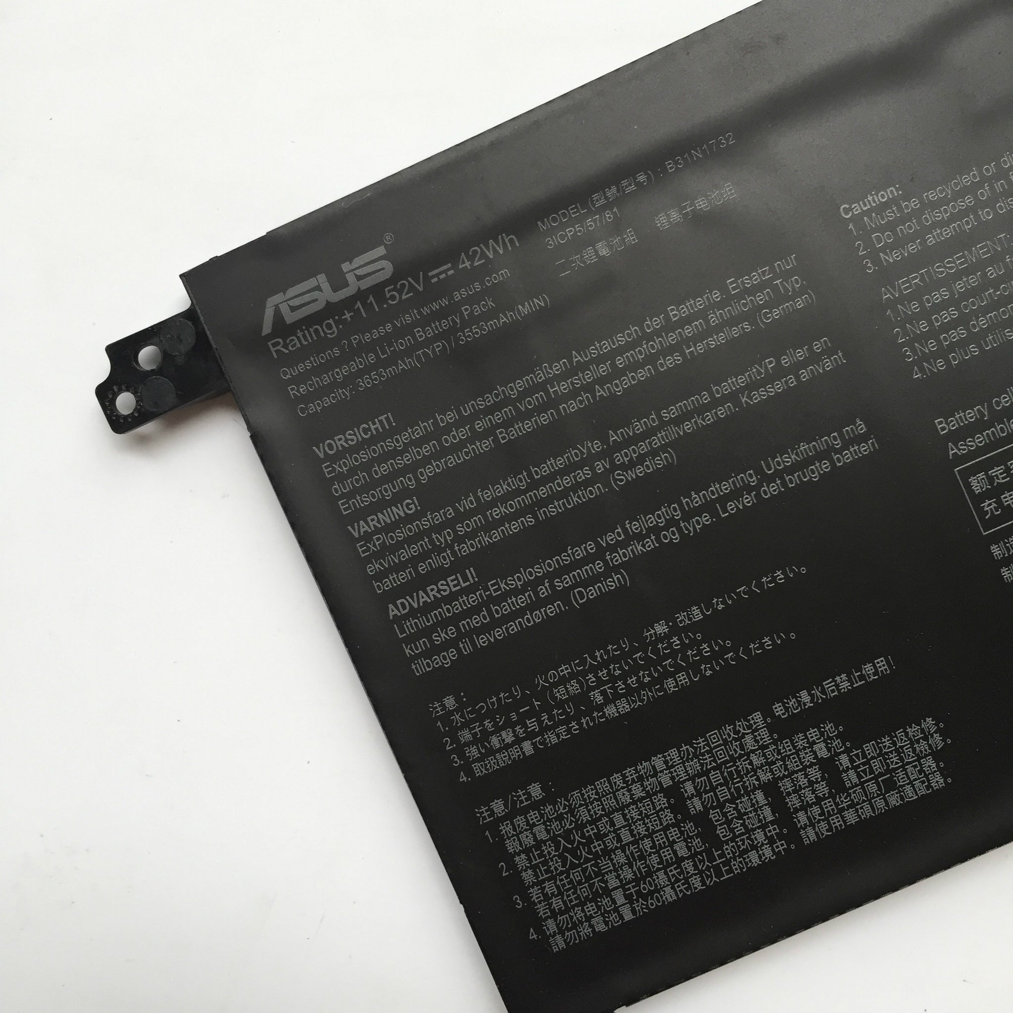 Original ASUS B31N1732 Laptop Battery For ASUS S430FA K430FA X571GD, F571GT-AL347T, VivoBook X571 - Image 3