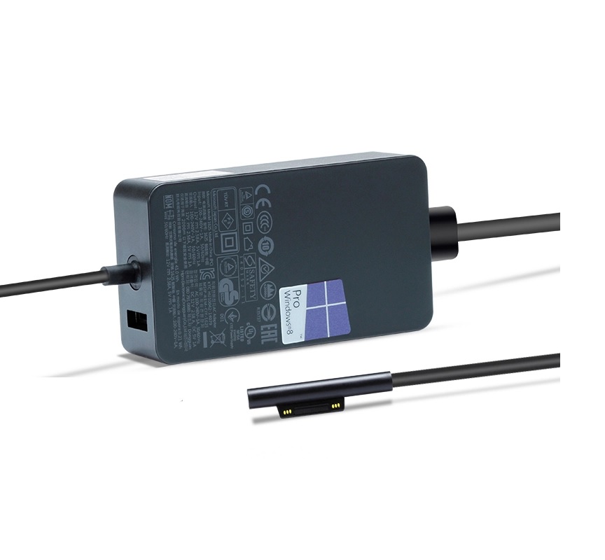 Charger for Microsoft Surface Pro 6 Pro 5 Pro 4 Pro 3 Surface Laptop & Surface Go & Surface Book with USB Charging Port