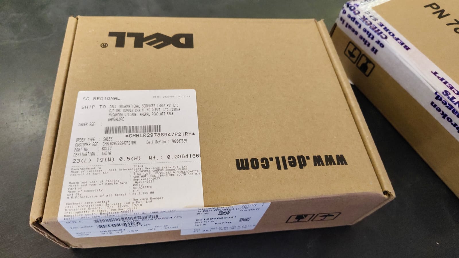 Original OEM Dell 45W AC Adapter for Dell Inspiron 15-7558 P55F001 Notebook 19v 2.31a Visit the Dell Store-- MPN: KXTTW - Image 7