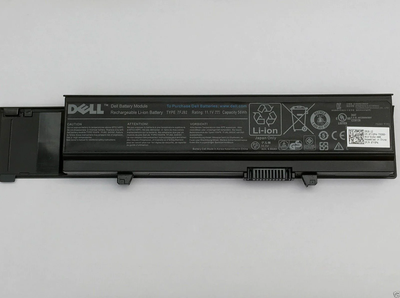 7FJ92 Laptop Battery for Dell Vostro 3700 Vostro 3500 Vostro 3400 04D3C 04GN0G 0TXWRR 0TY3P4 312-0997