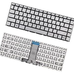 Laptop Keyboard for HP Pavilion X360 14-BA 14T-BA 14M-BA 14M-BA013DX 14M-BA015DX 14M-BA114DX 14-BW 14-CC 240 G6 245 G6 246 G6 Silver US Layout Laptop Keyboard