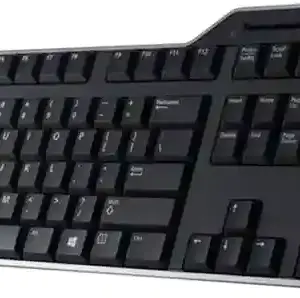 Dell KB813 Smartcard USB Wired Spill Resistance Keyboard with Palm Rest (International English) - Black